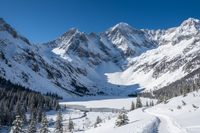 snowy mountain realistic